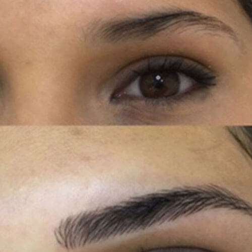 Microblading vorher / nachher